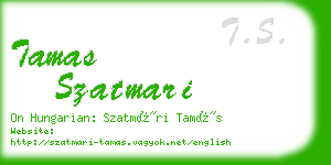 tamas szatmari business card